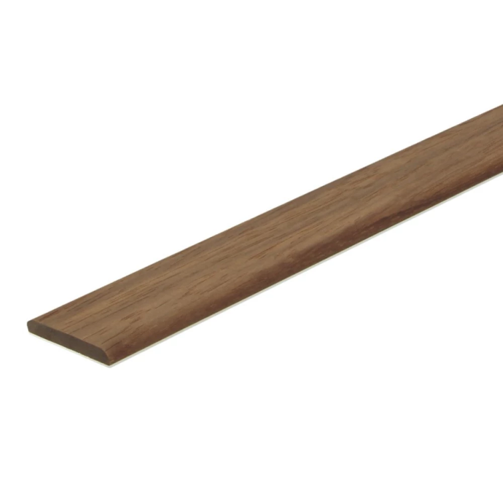 Afwerklijst Afzelia/doussie Onbewerkt 6x35mm - Plinten