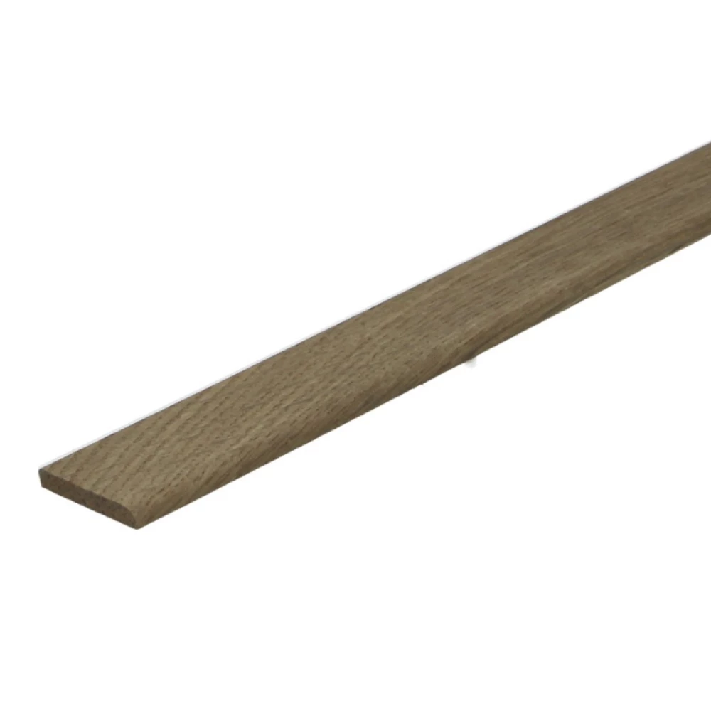 Afwerklijst Eiken Dubbel Gerookt Onbehandeld 6x28mm - Plinten