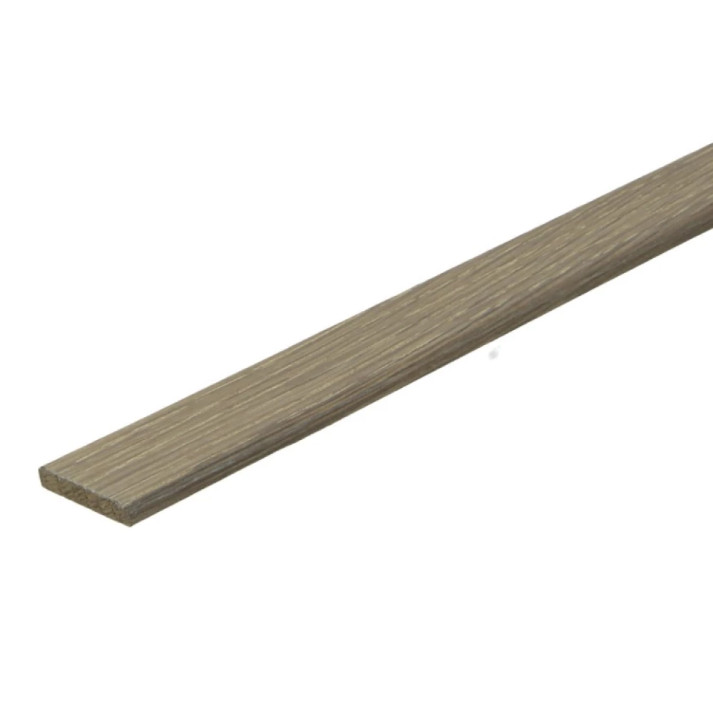 Afwerklijst Eiken Gerookt Wit Geolied 6x28mm - Plinten