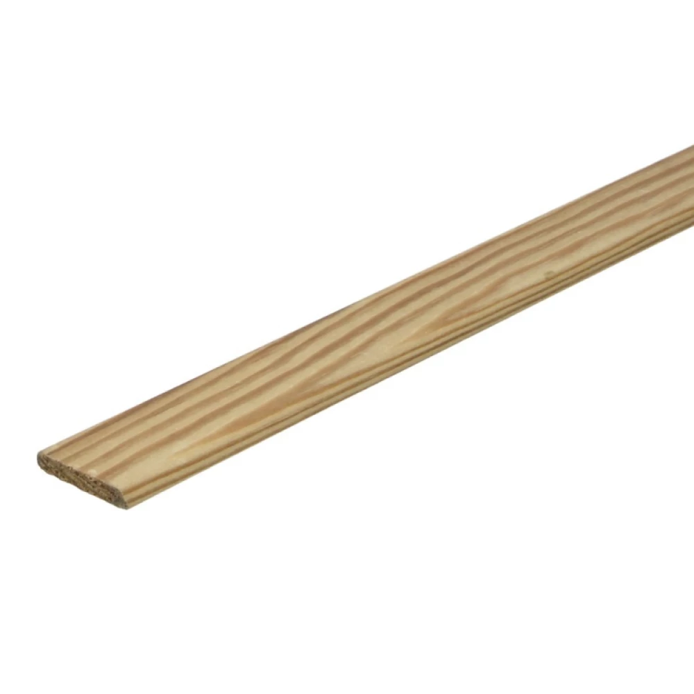 Afwerklijst Grenen Gelakt 6x28mm - Plinten