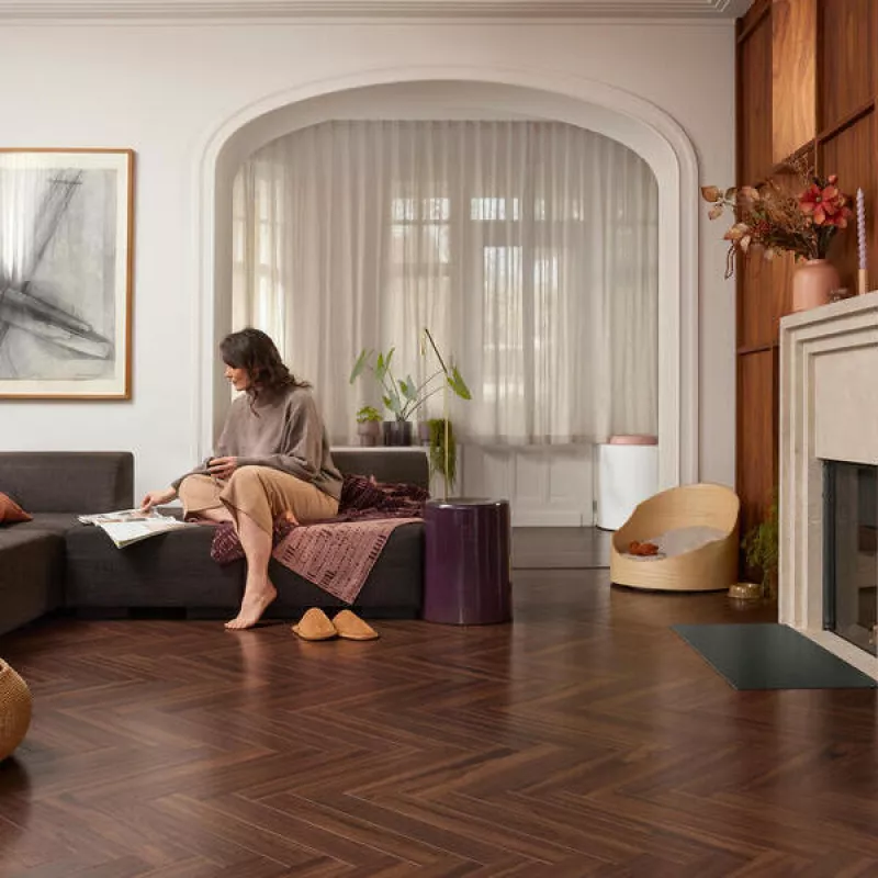 BerryAlloc Chateau+ Walnut Brown (B) - Laminaat