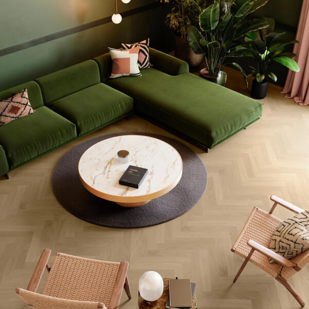 BerryAlloc Parqwood Herringbone Oak Calm Silk (A) - Parket