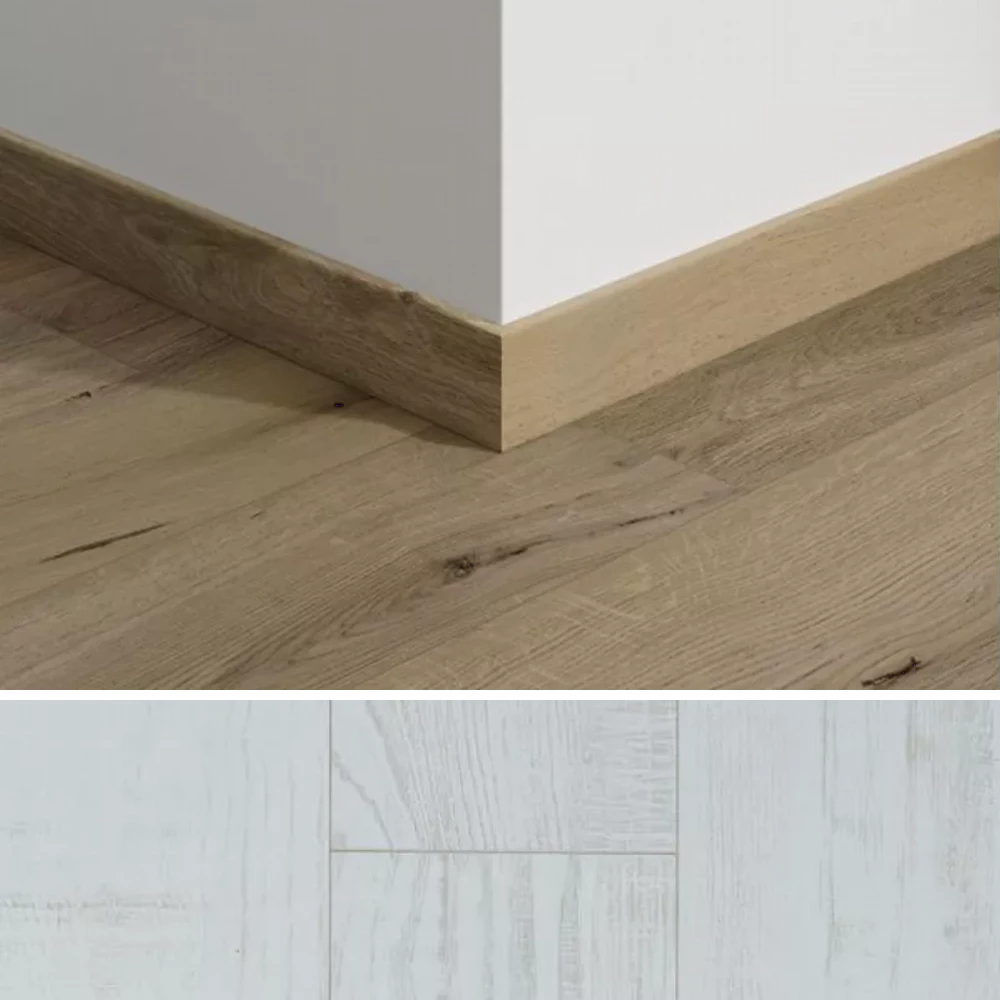 BerryAlloc Plint 80mm Chestnut White