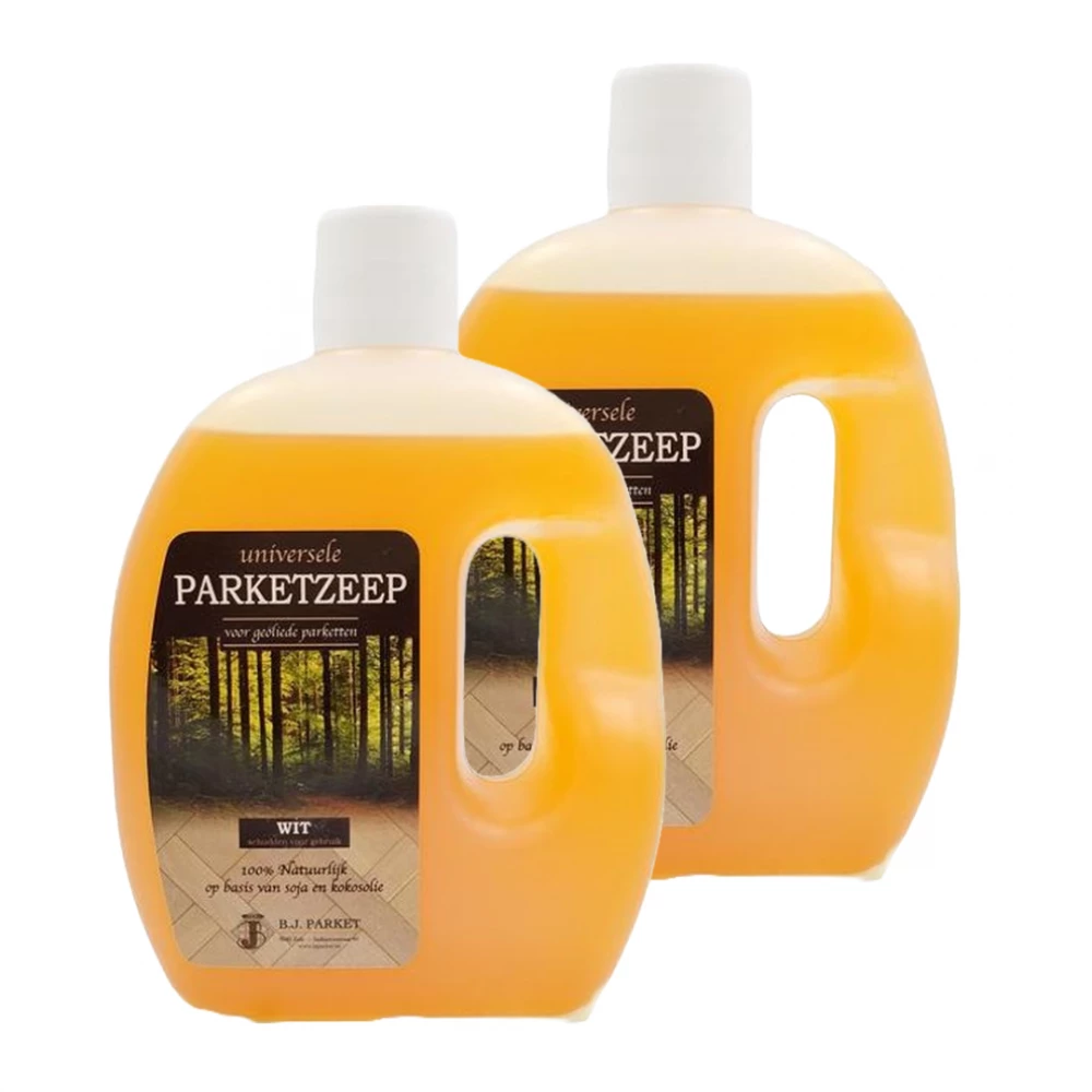 BJ Parket Parketzeep Wit 2x2L - Onderhoudsproducten