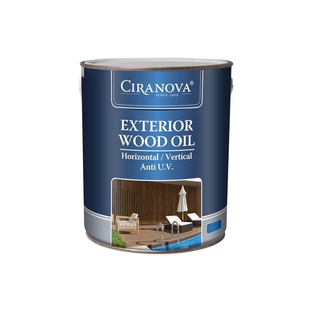 Ciranova Exterior Wood Oil Ebony 0.75l - Onderhoudsproducten