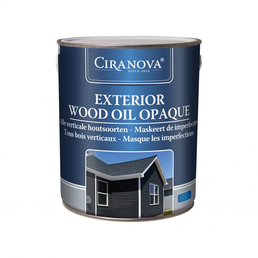 Ciranova Exterior Wood Oil Opaque Weathered Grey 2.5l - Onderhoudsproducten