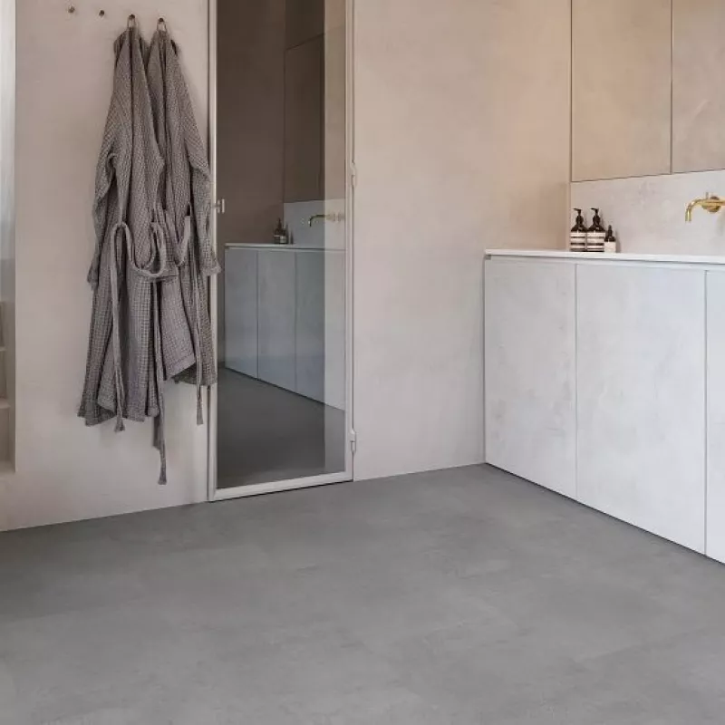 Coretec Essentials Tile Polished Concrete 95 - Click Vinyl