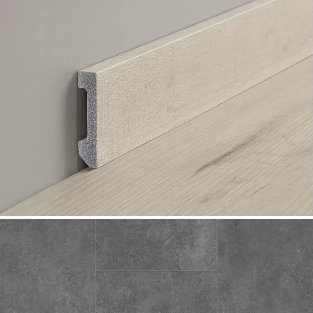 Coretec Moderne Plint 58mm Algar - Plinten