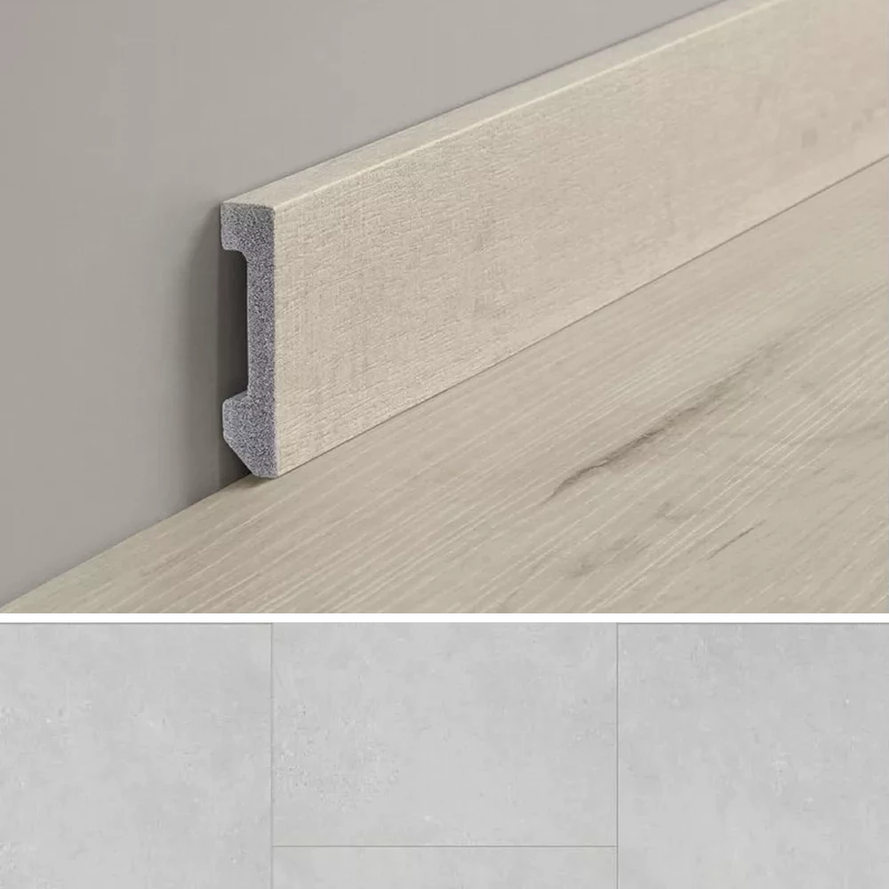 Coretec Moderne Plint 58mm Cristal