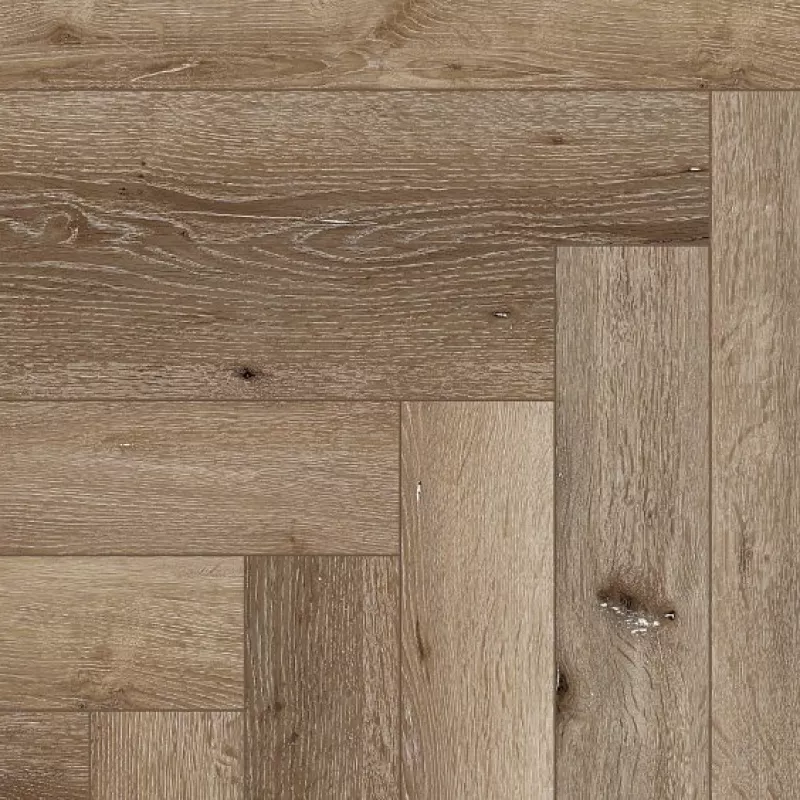 Coretec Naturals Herringbone Acorn - Click Vinyl