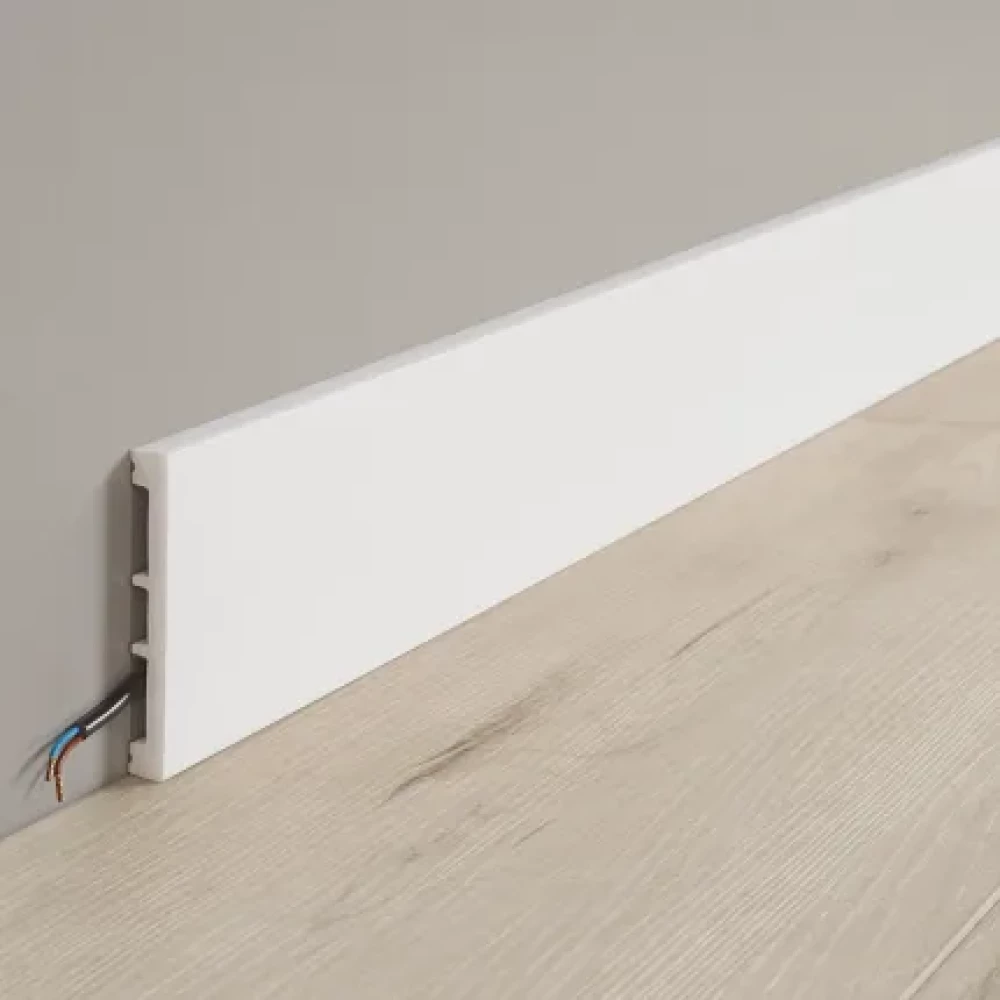Coretec Wit Overschilderbare Plint High 102mm - Plinten