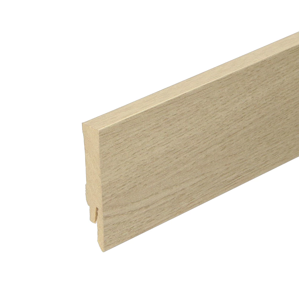 Rechte Folieplint Dark Blond Oak 70x14mm - Plinten