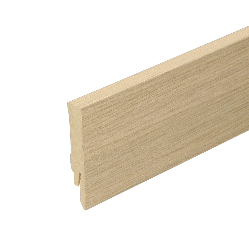 Rechte Folieplint Natural Blond 70x14mm - Plinten