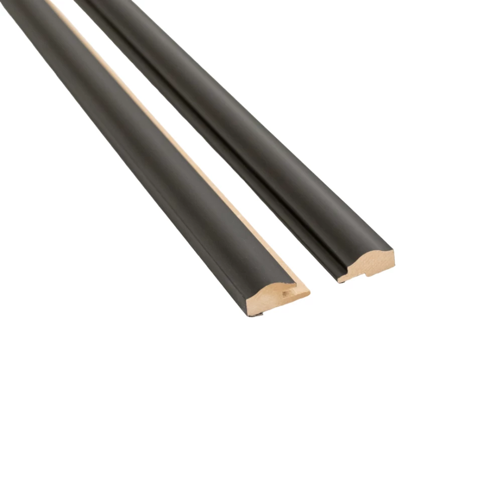 Maestro Eindprofiel Latt Wave Matte Black - Lijstwerk