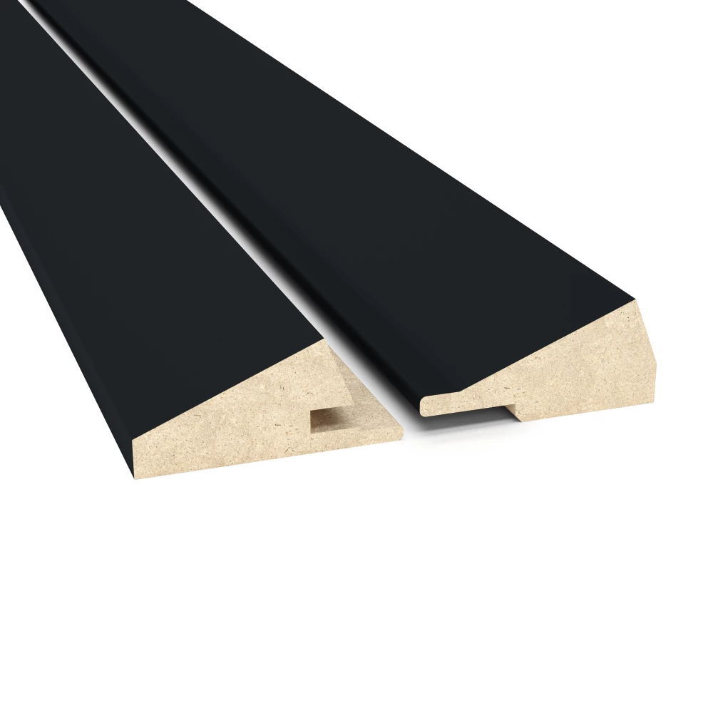 Maestro Eindprofielkit Latt Riff Matte Black - Lijstwerk