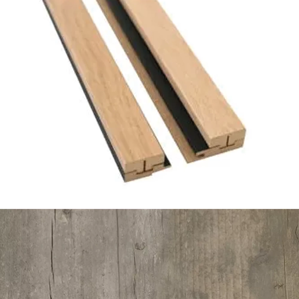 Maestro Eindprofielkit Latt Rustic Wood - Black - Lijstwerk