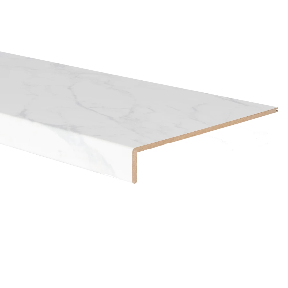 Maestro Laminaat Trapcover Classic Grote Trede White Marble - Trapneuzen