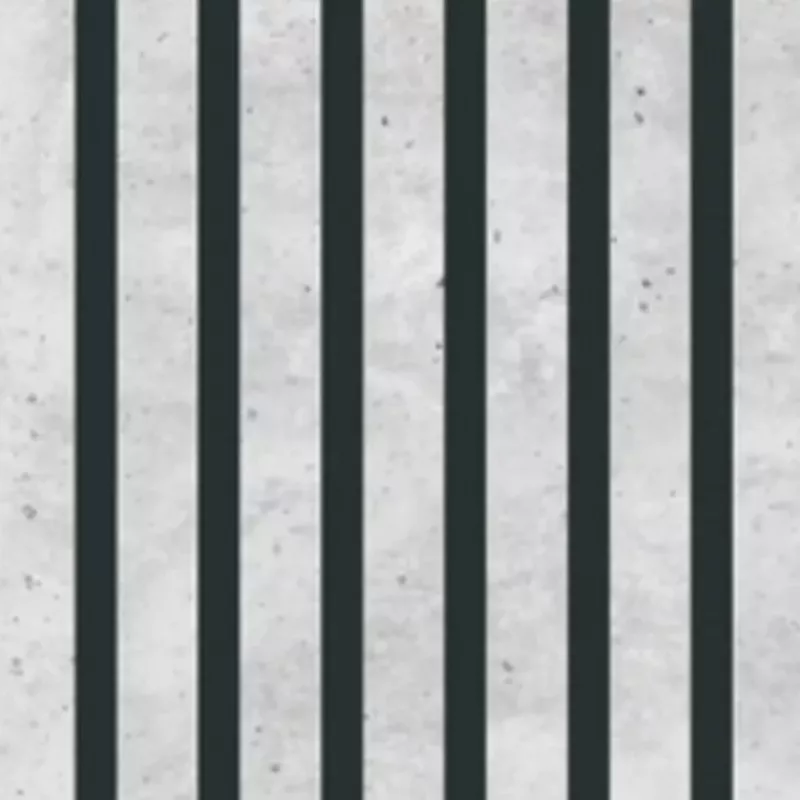 Maestro Latt Lambris Raw Concrete - Black - Wand