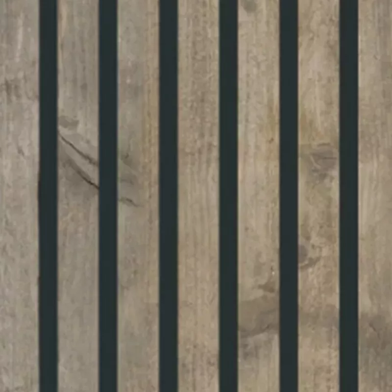 Maestro Latt Lambris Rustic Wood - Black - Wand