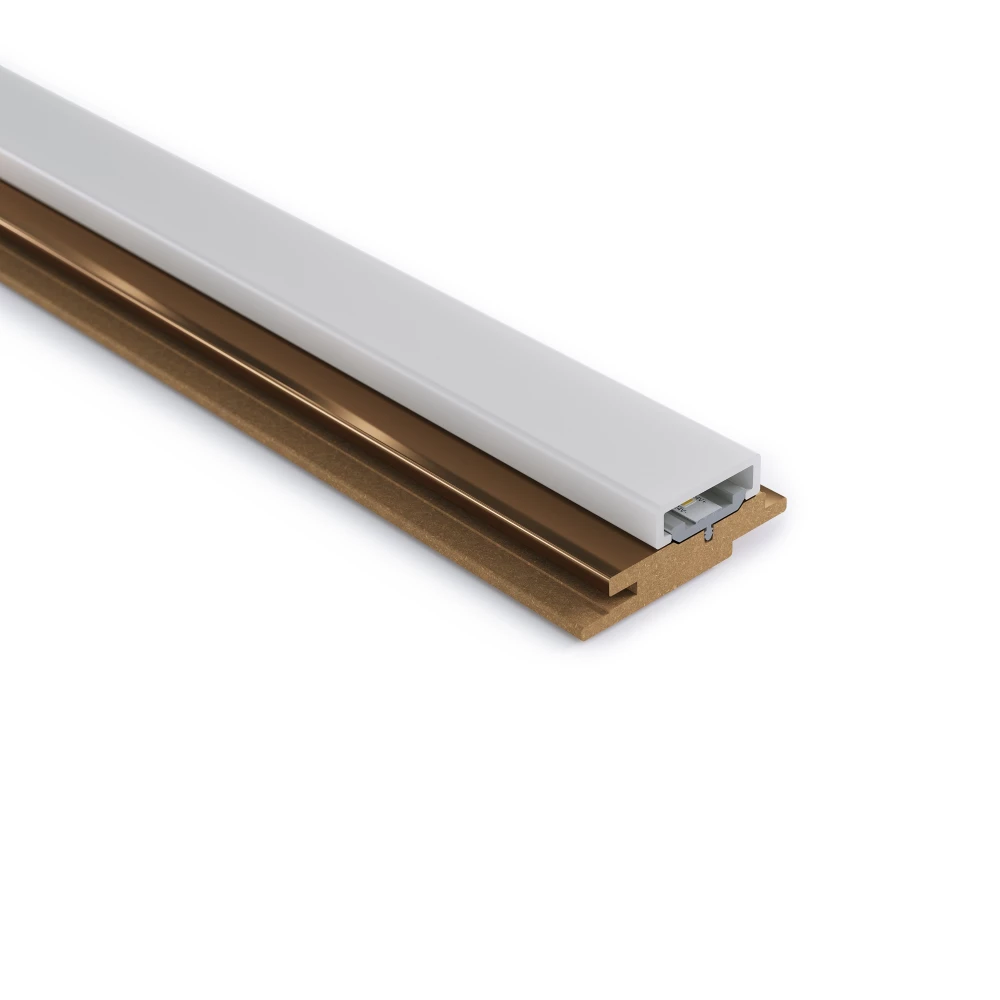 Maestro Latt Led-profiel PVC Bronze