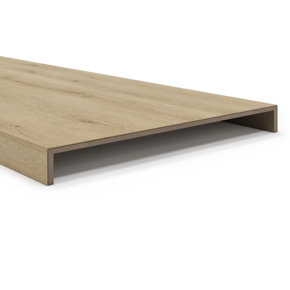 Maestro Vinyl Trapcover Solid XXL Dubbele Trede Almond Oak - Trapneuzen