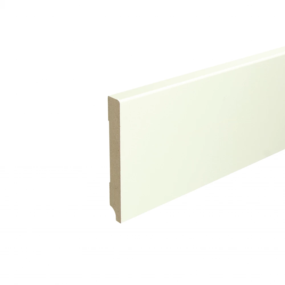 Moderne Voorgelakte Plint RAL9010 Zuiver Wit 120x15mm - Plinten