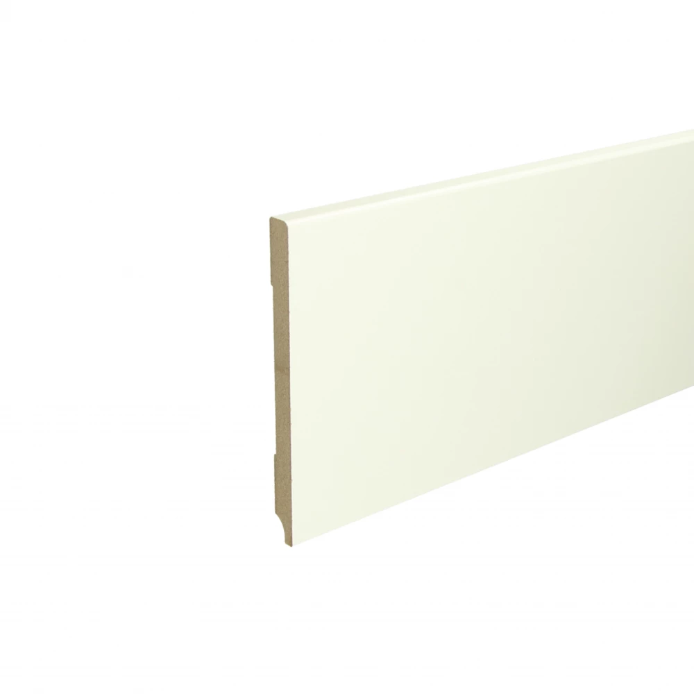 Moderne Voorgelakte Plint RAL9010 Zuiver Wit 150x12mm - Plinten