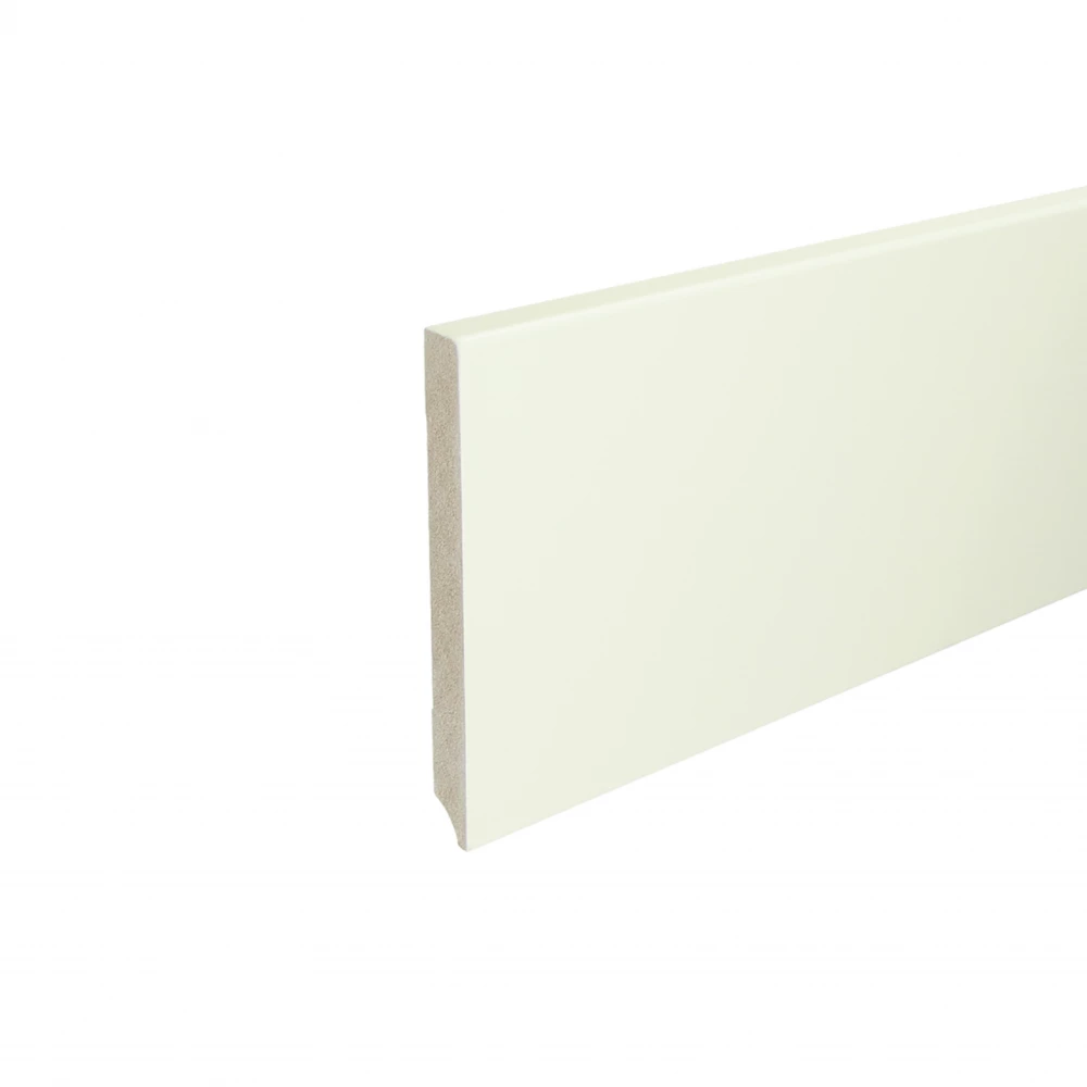 Moderne Voorgelakte Plint RAL9010 Zuiver Wit 150x15mm - Plinten
