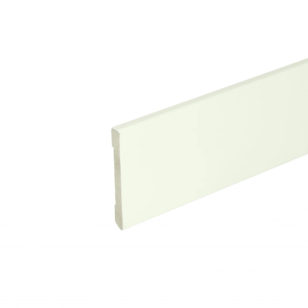 Moderne Voorgelakte Plint RAL9010 Zuiver Wit 55x6mm - Plinten