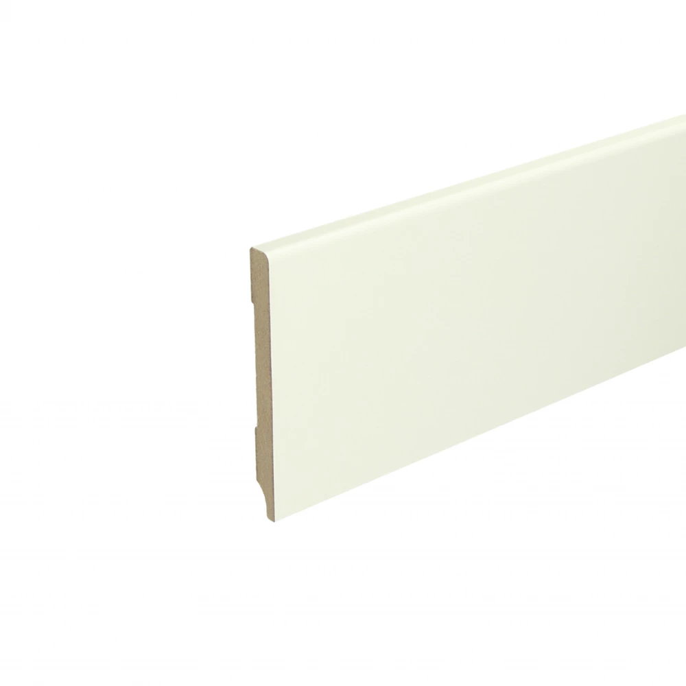Moderne Voorgelakte Plint RAL9010 Zuiver Wit 90x9mm - Plinten
