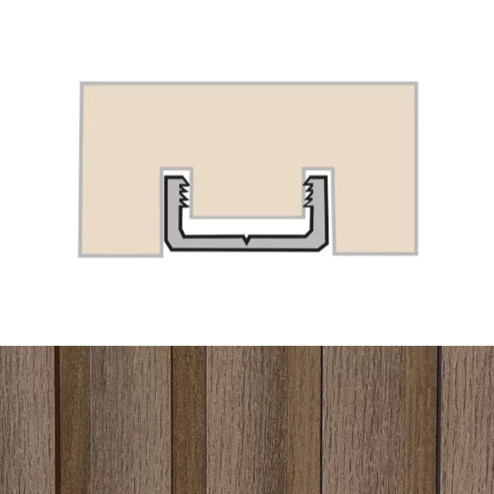 Panidur Plint + U Profiel Smokey Grey - Lijstwerk