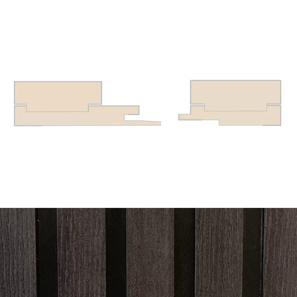 Panidur Start/Eindprofielkit Vertico Smokey Black - Lijstwerk