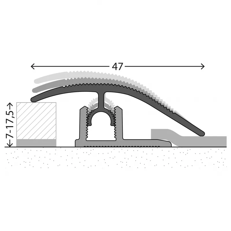 Prinz Profi-Tec Master Aanpassingsprofiel Edelstaal Mat 0.90lm