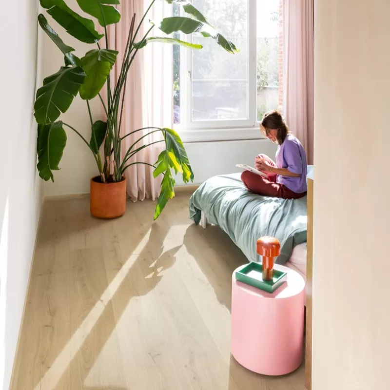 Quick-Step Alpha Vinyl Bloom Geborstelde Beige Eik - Click Vinyl