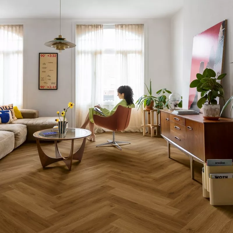 Quick-Step Alpha Vinyl Ciro Botanische Karamel Eik - Click Vinyl