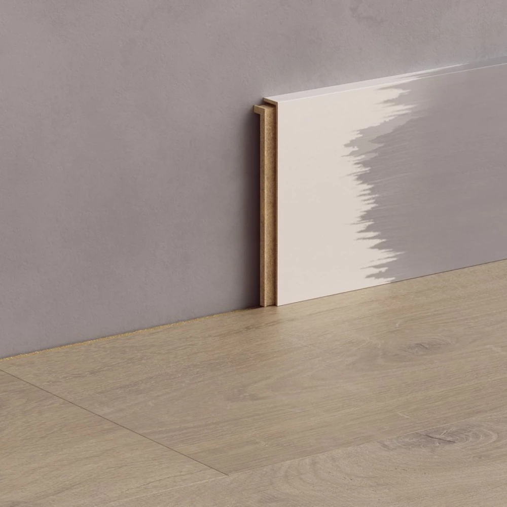 Quick-Step Klikbare Wit Overschilderbare Plint Lang 100mm - Plinten
