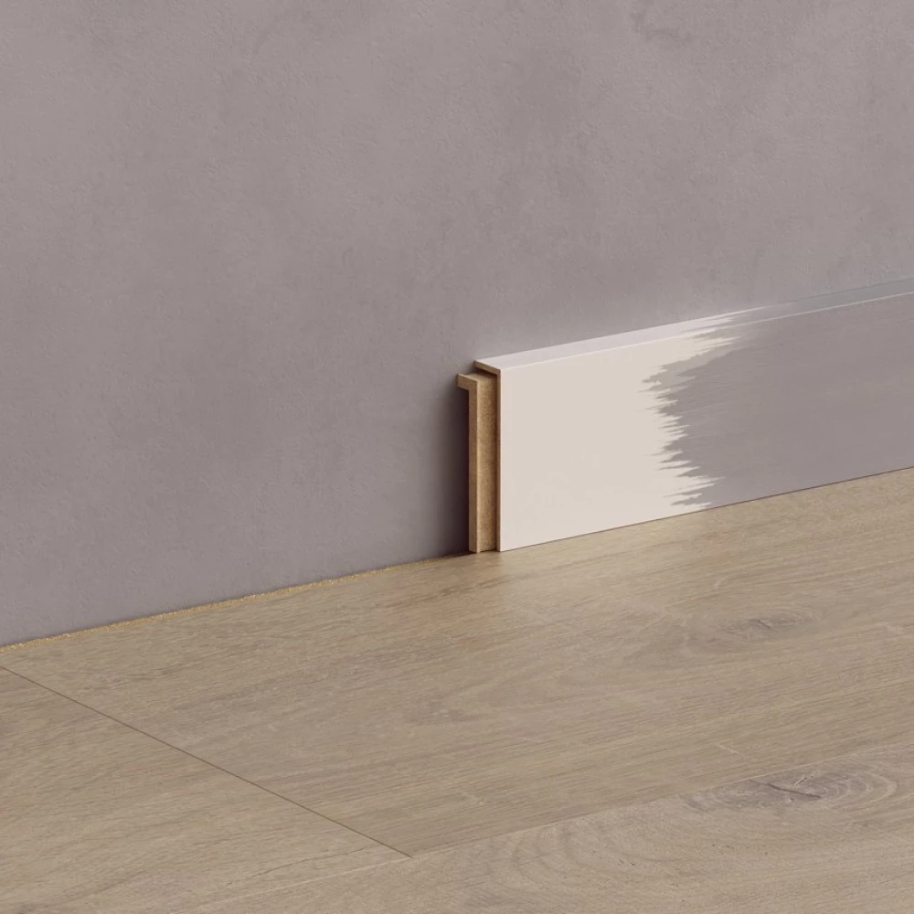 Quick-Step Klikbare Wit Overschilderbare Plint Lang 50mm - Plinten