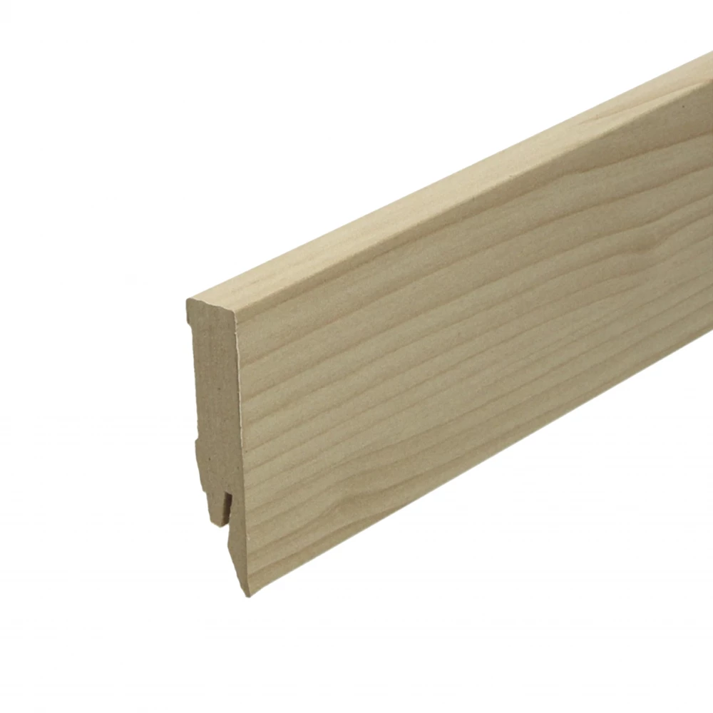 Rechte Folieplint Ahorn 70x14mm - Plinten