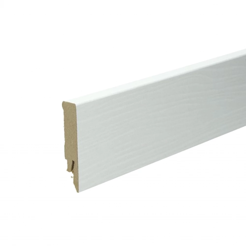 Rechte Folieplint Engelse Eik Lichtgrijs 70x14mm - Plinten