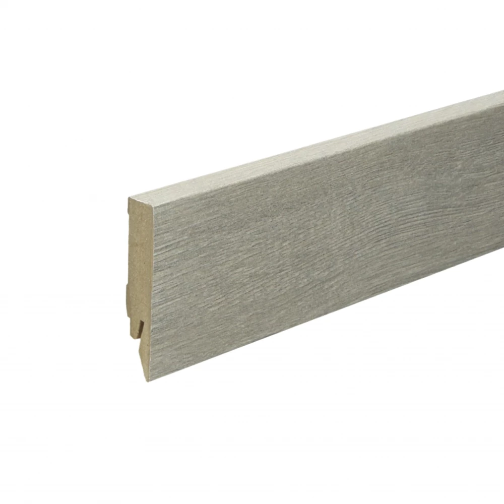 Rechte Folieplint Mountain Oak Beige 70x14mm - Plinten