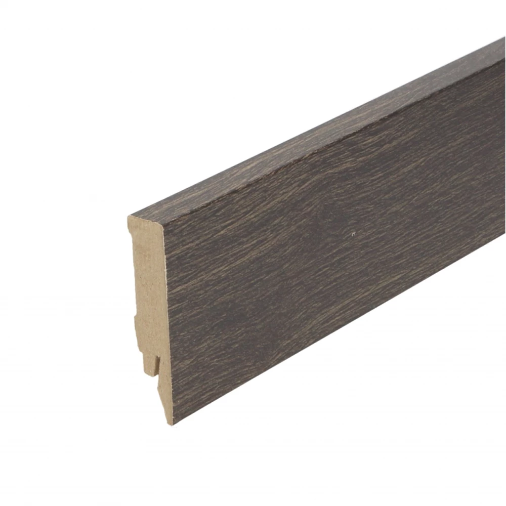 Rechte Folieplint Prestige Eiken 70x14mm - Plinten