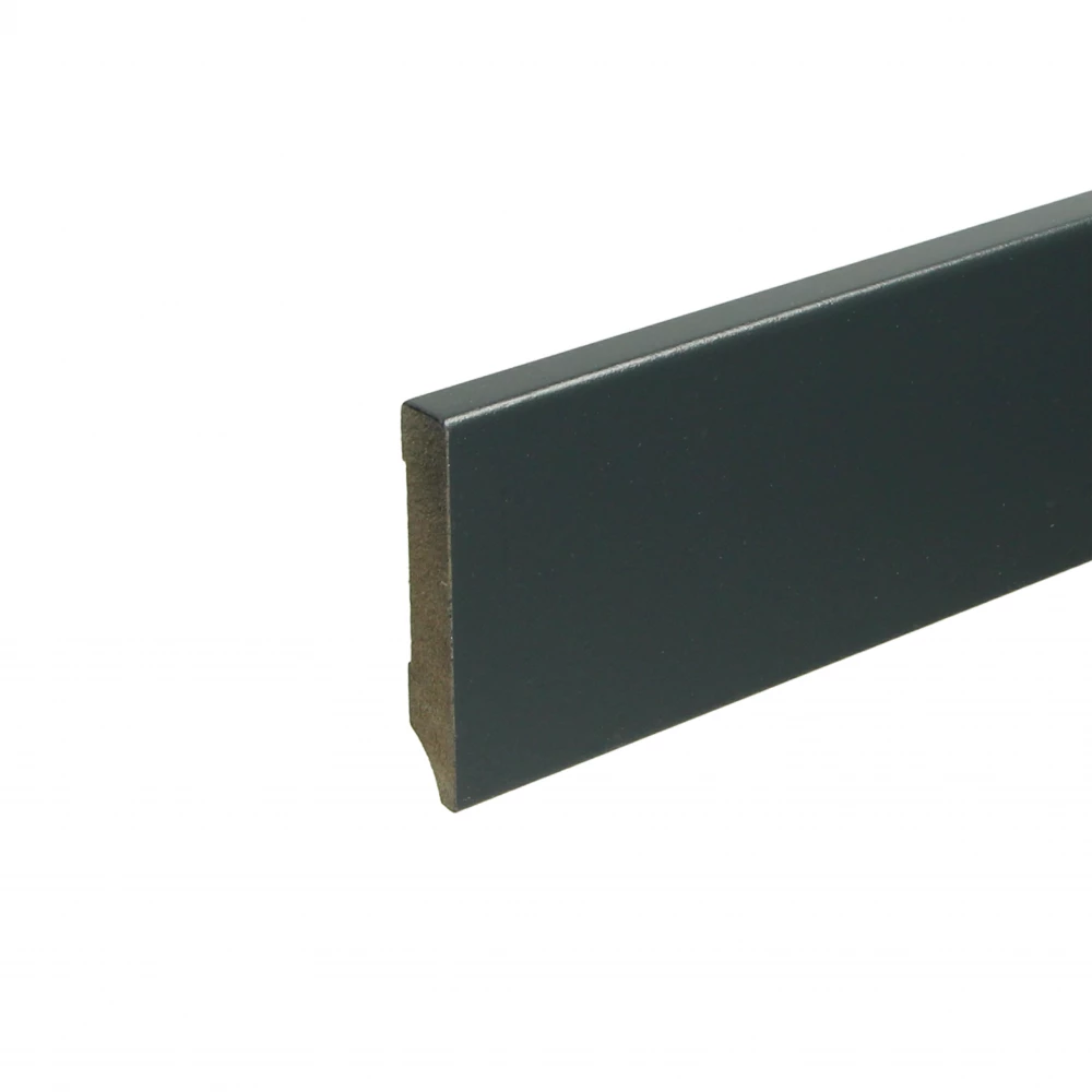 Moderne Voorgelakte Plint RAL7016 Antraciet 70x12mm - Plinten