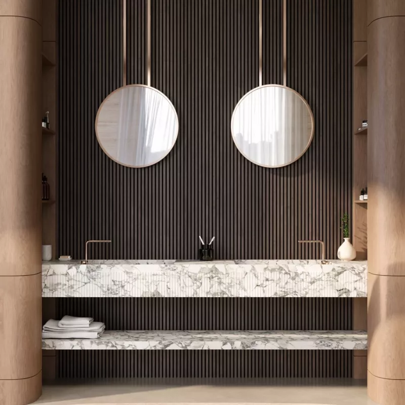 Tocca Legno Wood Fineline Panel Smoke - Wand