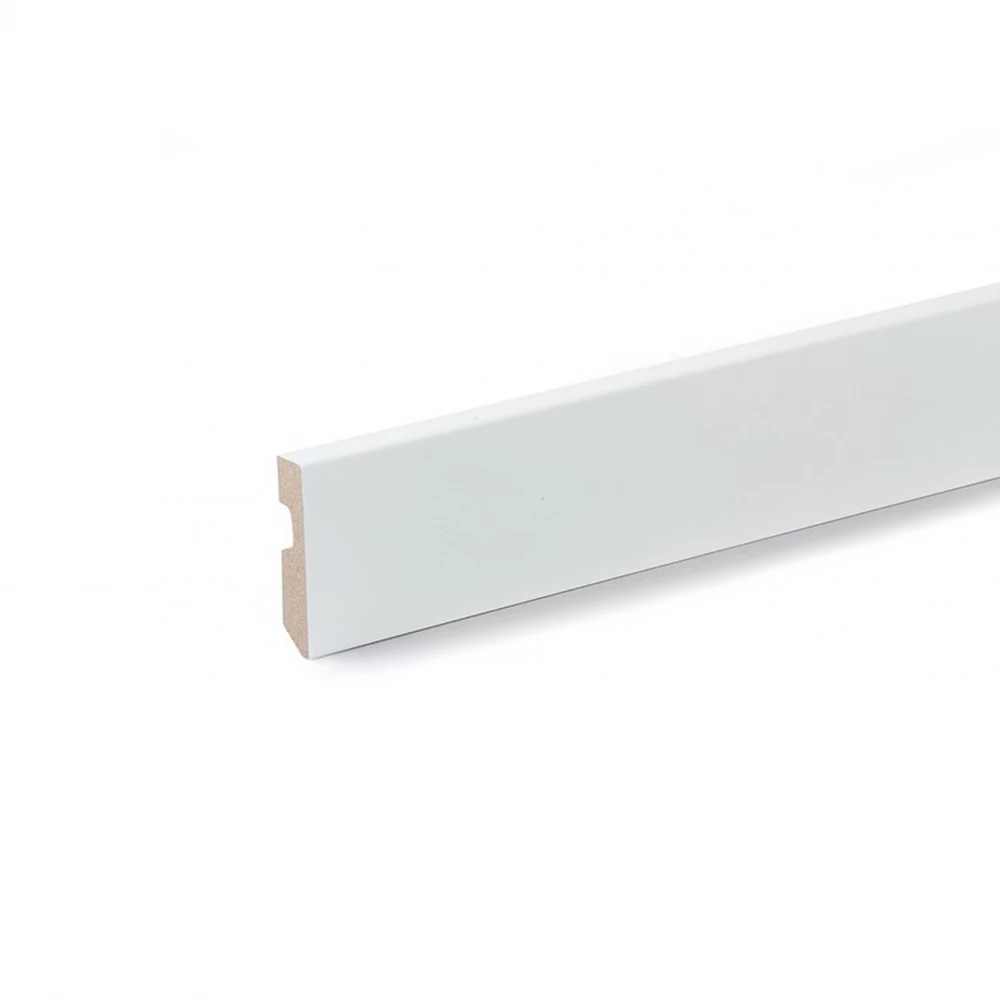 Wit Overschilderbare Plint Recht 60mm