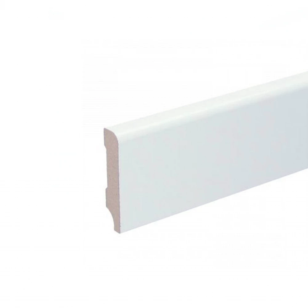 Wit Overschilderbare Plint Opgerond 95mm - Plinten