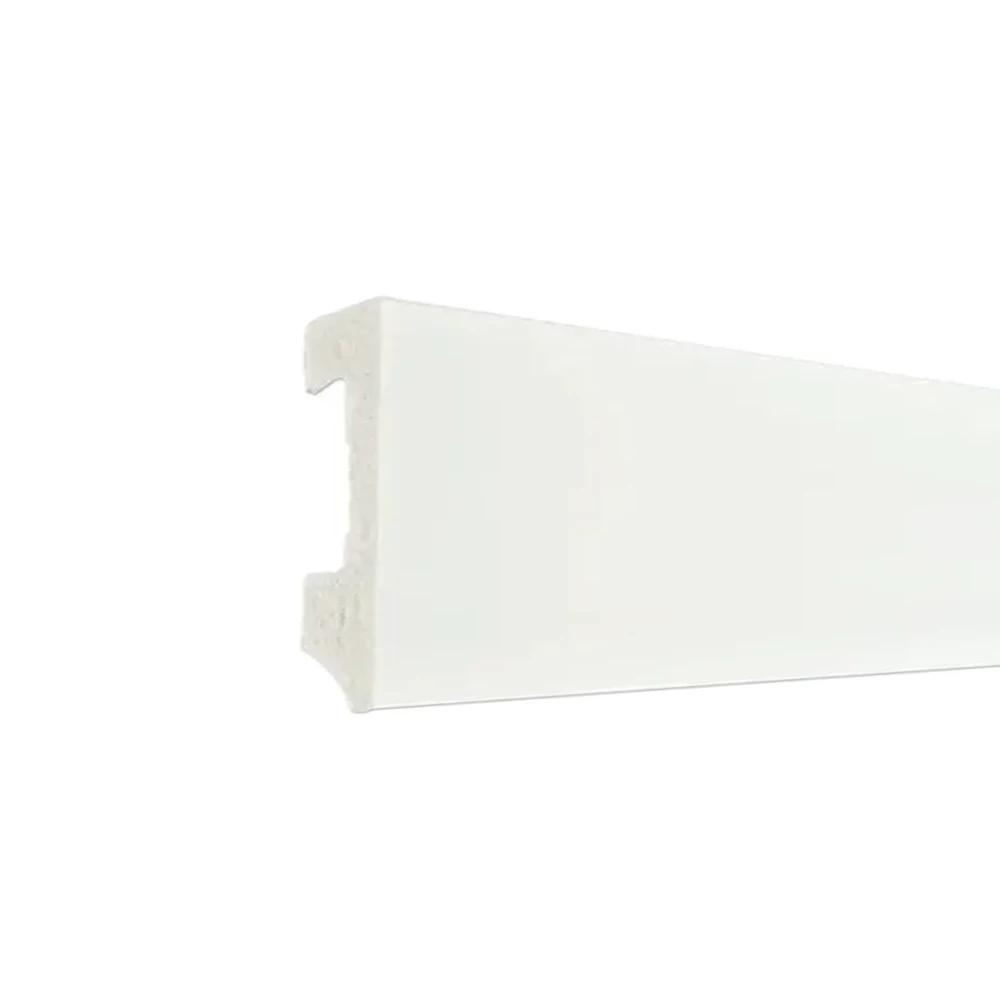 Wit Overschilderbare Watervaste Plint Recht 60mm - Plinten